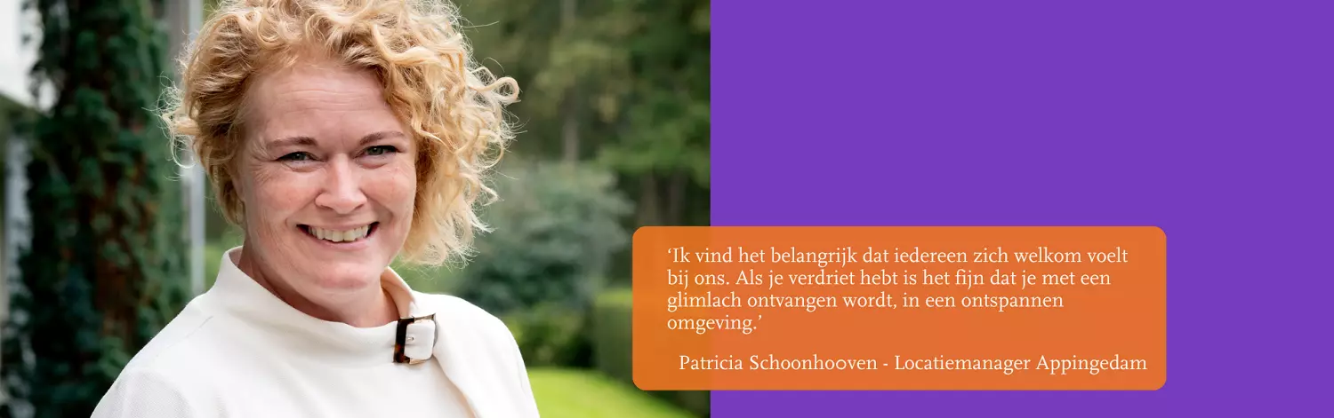 Patricia Schoonhoven is bij DELA locatiemanager van Crematorium Stilleweer in Appingedam. Inmiddels werkt ze ruim vijf jaar in de uitvaartbranche. Lees haar verhaal