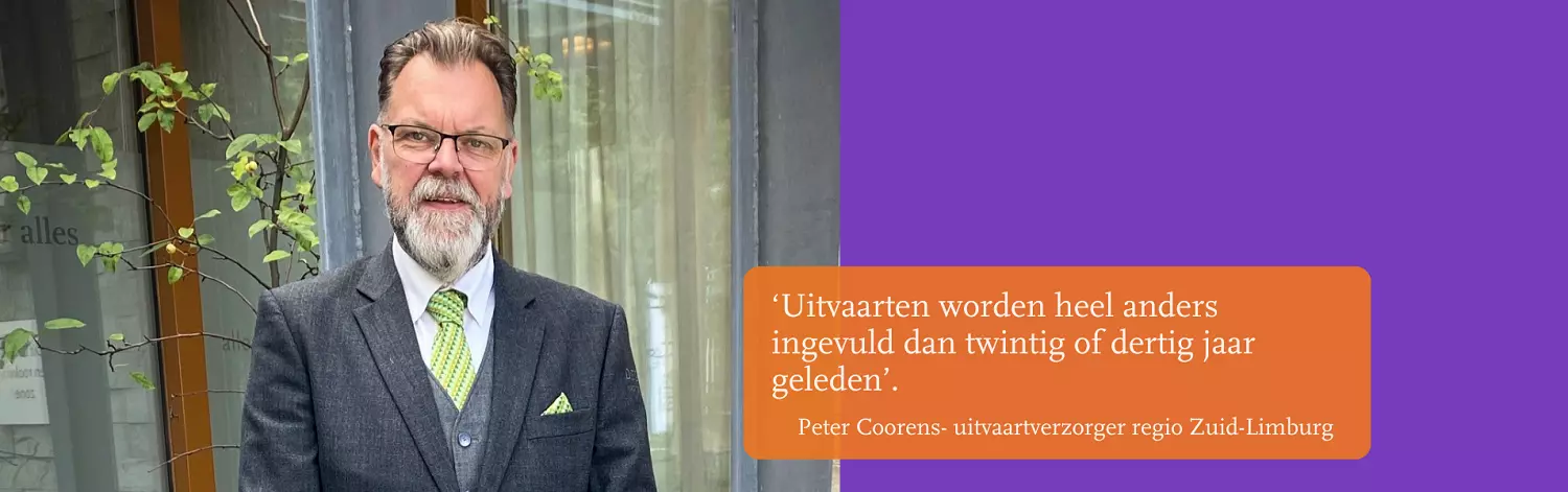 Peter Coorens is bij DELA uitvaartverzorger in de regio Zuid-Limburg. Lees zijn verhaal