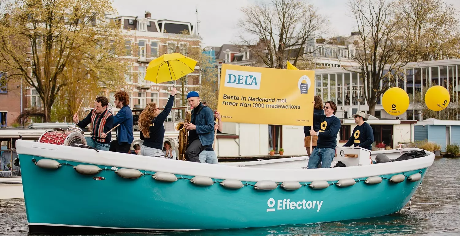 Tijdens de jaarlijkse presentatie van Effectory is DELA uitgeroepen tot Beste Werkgever van Nederland in de categorie meer dan duizend medewerkers. 